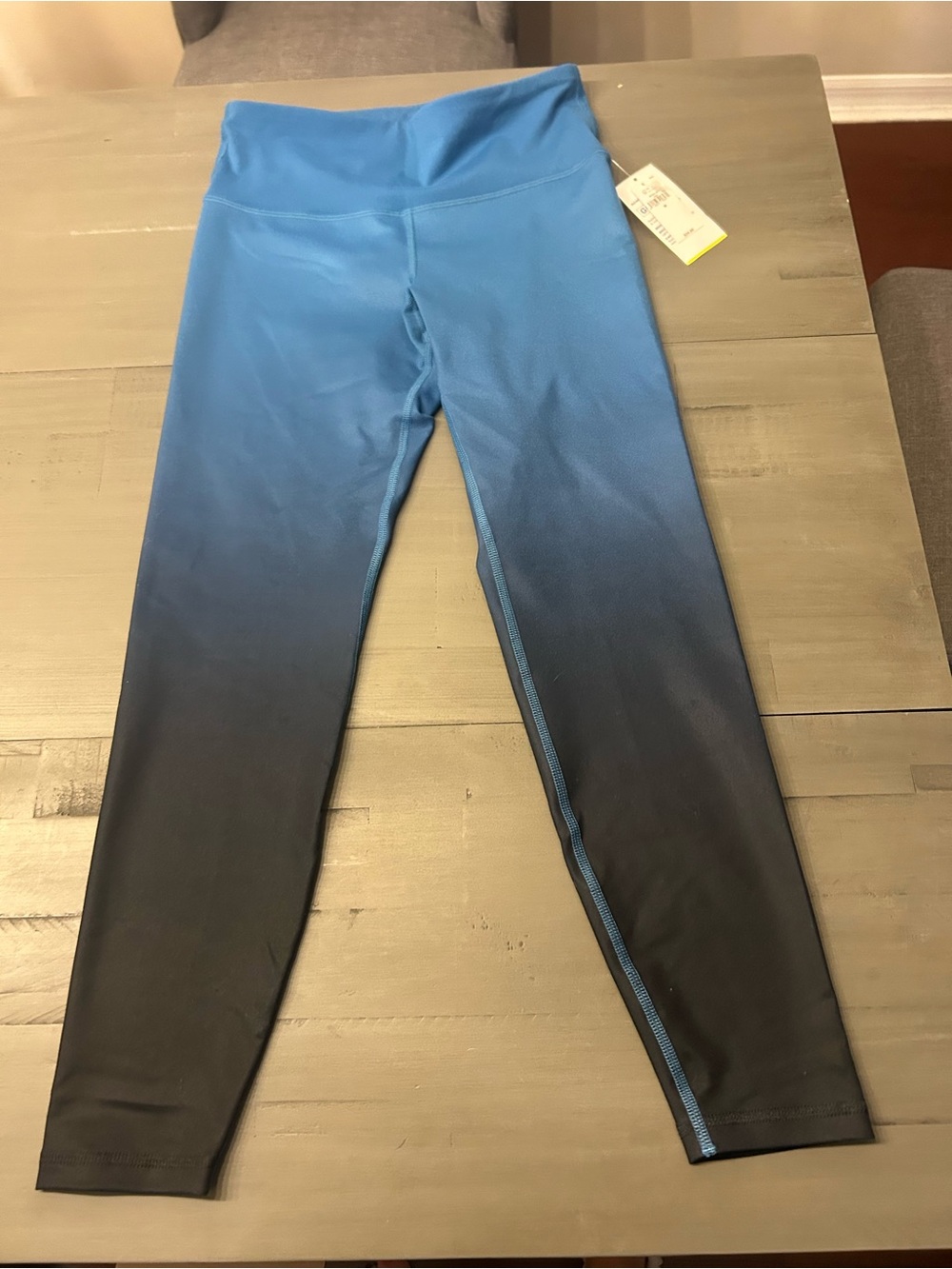 Old Navy Blue to Black Ombre Girls Active Leggings